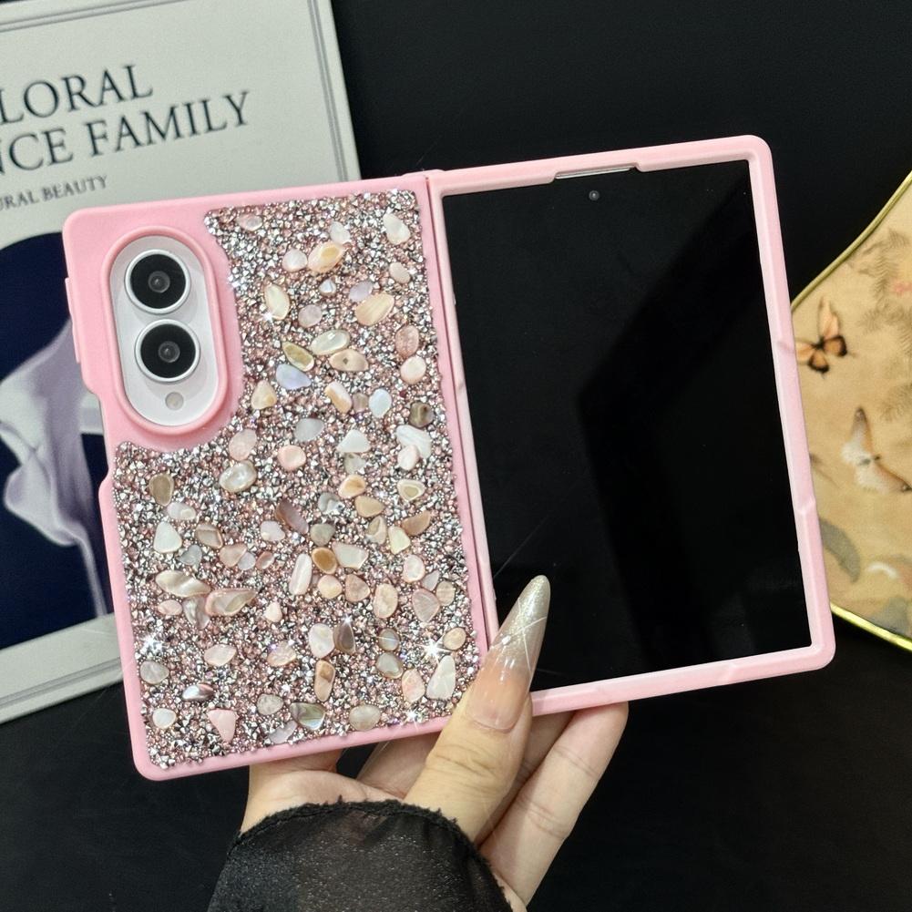 Glitter Multicolor Stone Phone Case For Samsung Z Fold 8 Fold8 Ultra Galaxy Z Fold 7 6 5 4 Sparkling Rhinestone Protective Cover