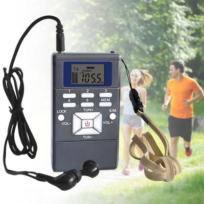 Ausgezeichnetes UKW-Radio, einfach zu bedienendes LCD-Display, praktischer tragbarer Mini-Digitalradio-Empfänger
