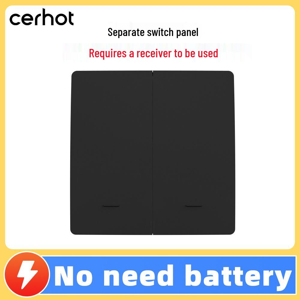 Battery-free, Waterproof, Self-powered Smart Switch; Wireless and Adhesive, Remote Control for Easy Household Use.