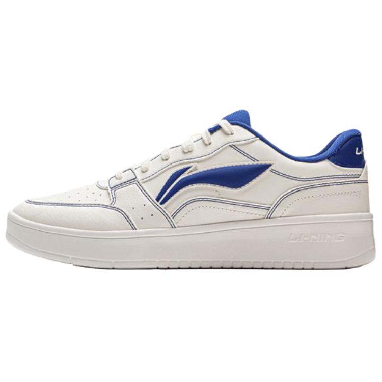 New LiNing Low Top Skateboard Shoes Men's White Blue AGCV143-1