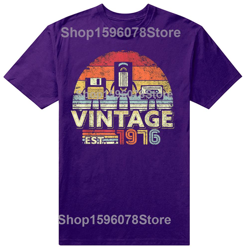 Classic 1976 Limited Edition 49 Year Old 49th Birthday T-Shirt Men Summer The Best Birthday Gifts Graphic Unisex T Shirt