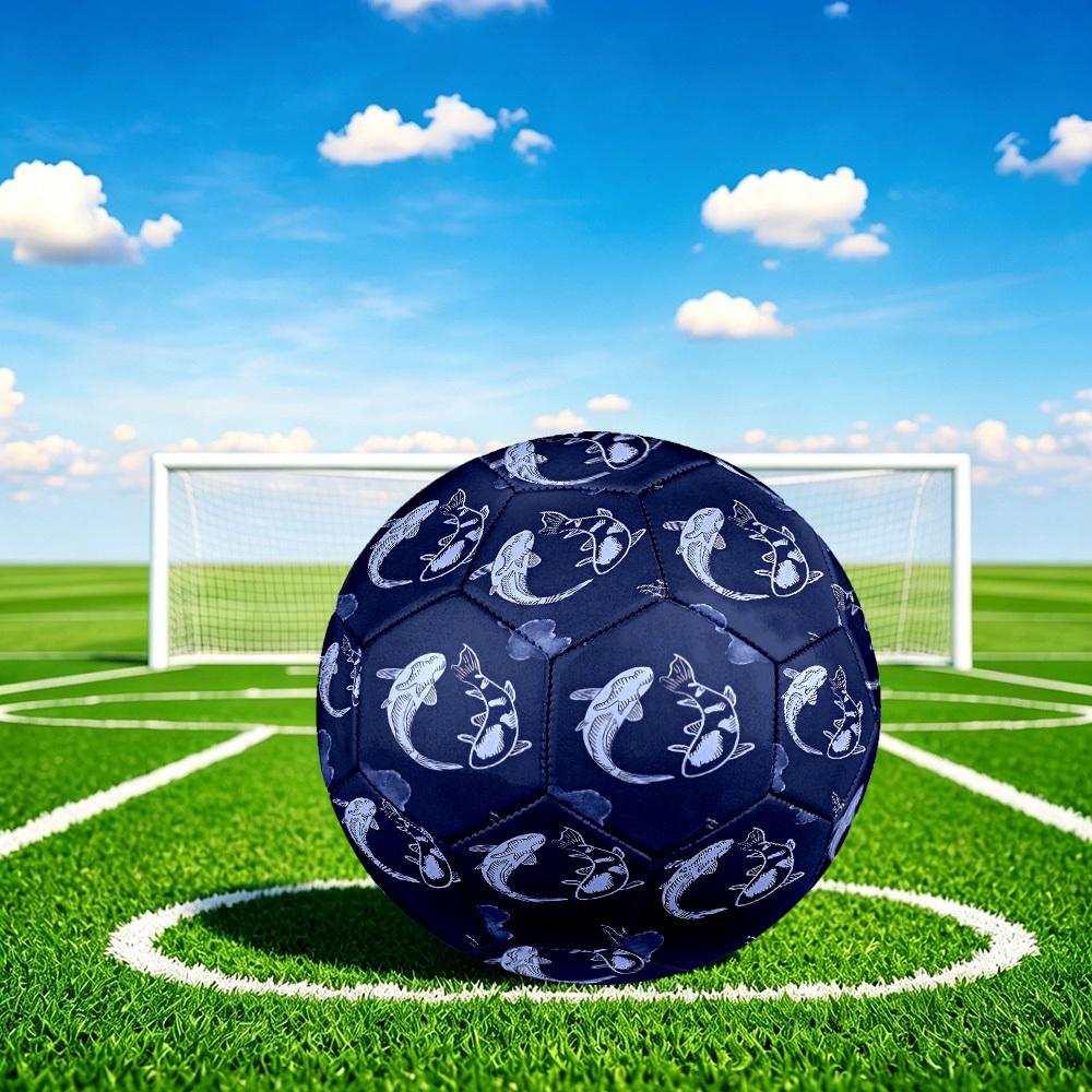 1pc Ocean Whimsy Theme Soccer Ball Football, Size 5, Lightweight PVC, Outdoor Training Soccer Ball,Gift j60411
