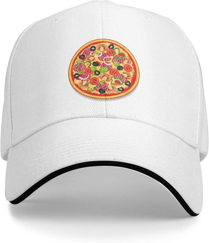 Pyszna Pizza Czapka z daszkiem Poliester Casualowa Snapback Unisex Regulowana