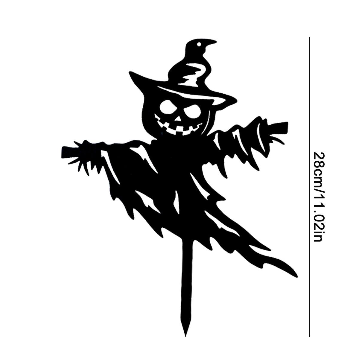 Винтажный металлический флюгер с изображением животных, черный указатель направления ветра B-Scarecrow