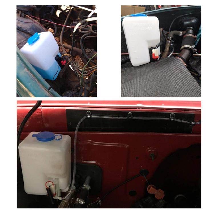 Replacement Windshield Washer Reservoir Pump Bottle Kit Universal Car Accessory