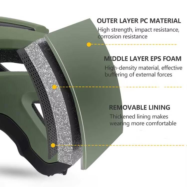 Adults Bike Helmet 3 Shell Forming High Quality Protective Gear for Riding High Performance Dual Sports Bicycle Cycling Helmet