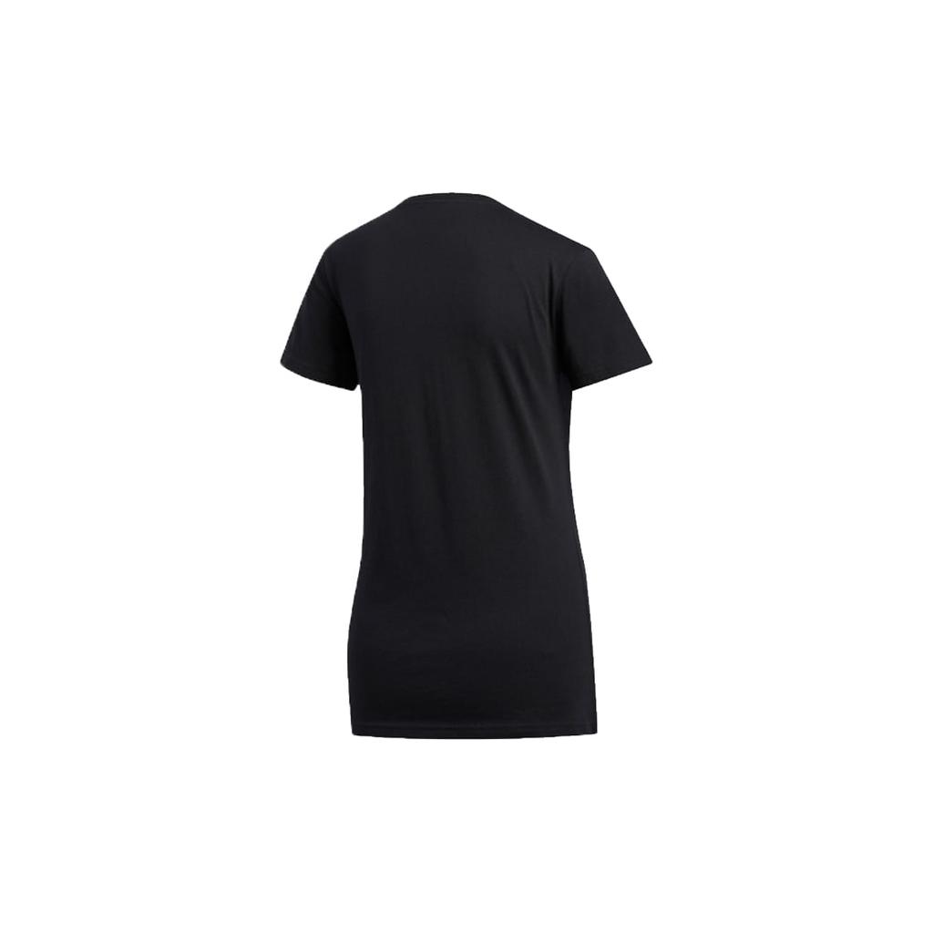 adidas T Shirts Women's Black Crew Neck Moderate Straight Fit ED8169
