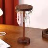 Walnut Jewelry Rack: Stylish Display Stand for Necklaces and Pendants