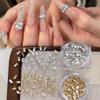 50pcs Long Bar Shape Nail Rhinestones 2x4mm Nail Art Decorations Stylish Nail Gems  Women