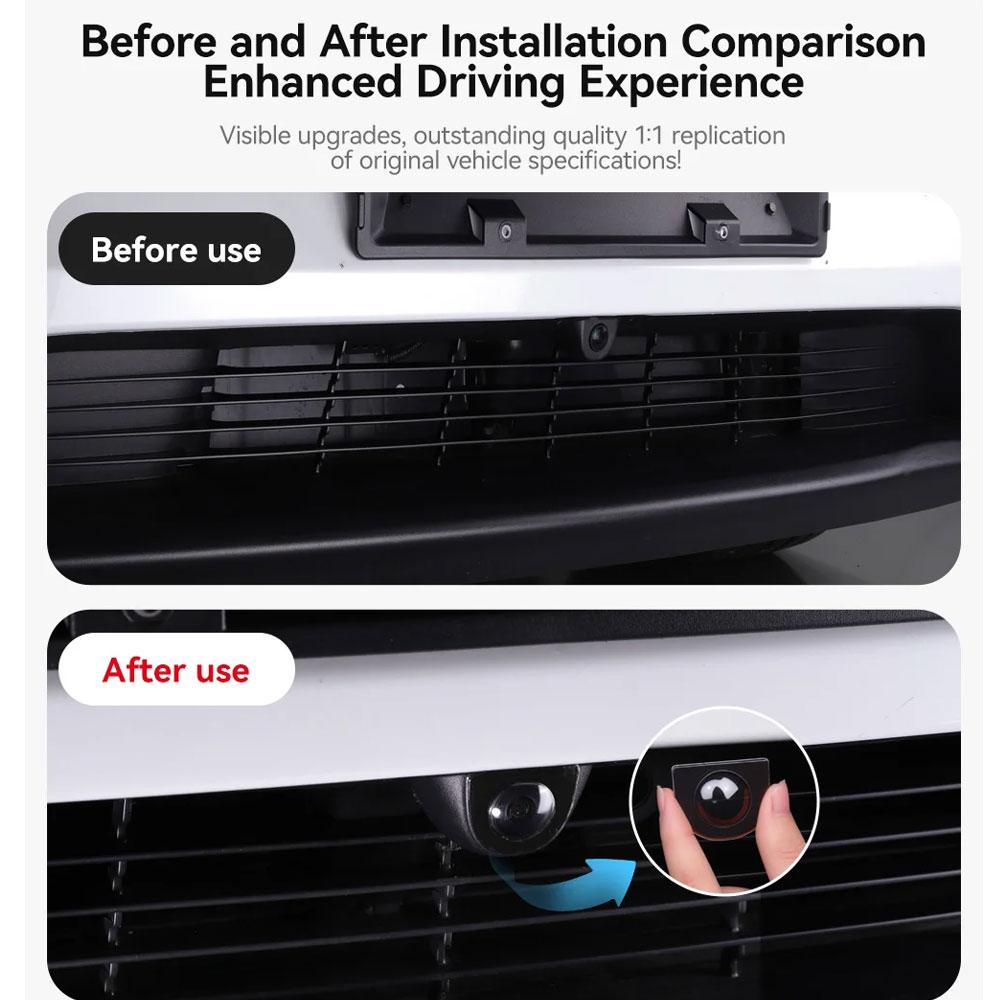 For Tesla Model Y Juniper 2025–2026, Spherical PC Protection Cap Bumper Camera Lens Case Waterproof Dustproof Scratch-Resistant