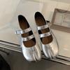 Fashion Fashion Buckle Strap Ladies Mary Janes Flats Shoes Soft Female Shallow Footwear Strange Toe Women Lolita Flats Shoes 2025 New