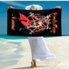Personalized customized proof beach towel with Slayer band pattern - soft, absorbent,quick-drying,perfect swimming,camping&bathing