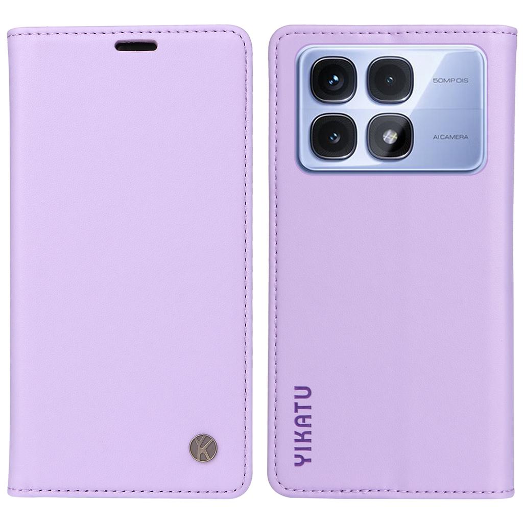 YIKATU YK-001 For Xiaomi Redmi K70 Ultra Case Stand Leather Phone Cover Strong Magnetic Closure