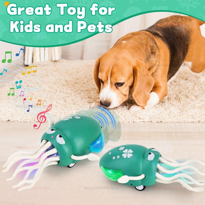 Kids Induction Electric Octopus Pet Crawling Toys for Toddlers Electronic Musical Pets Toddler Moving Obstacle Avoidance Gifts