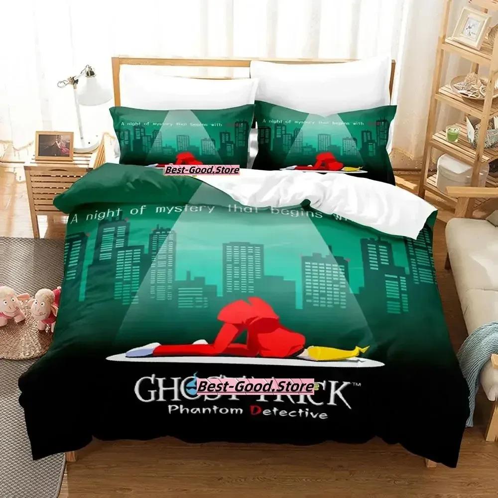 Game Ghost Trick Bedding Set Duvet Cover Sheet Printed Bed Set Pillowcase Bed Full Queen King Size Comforter Bedroom