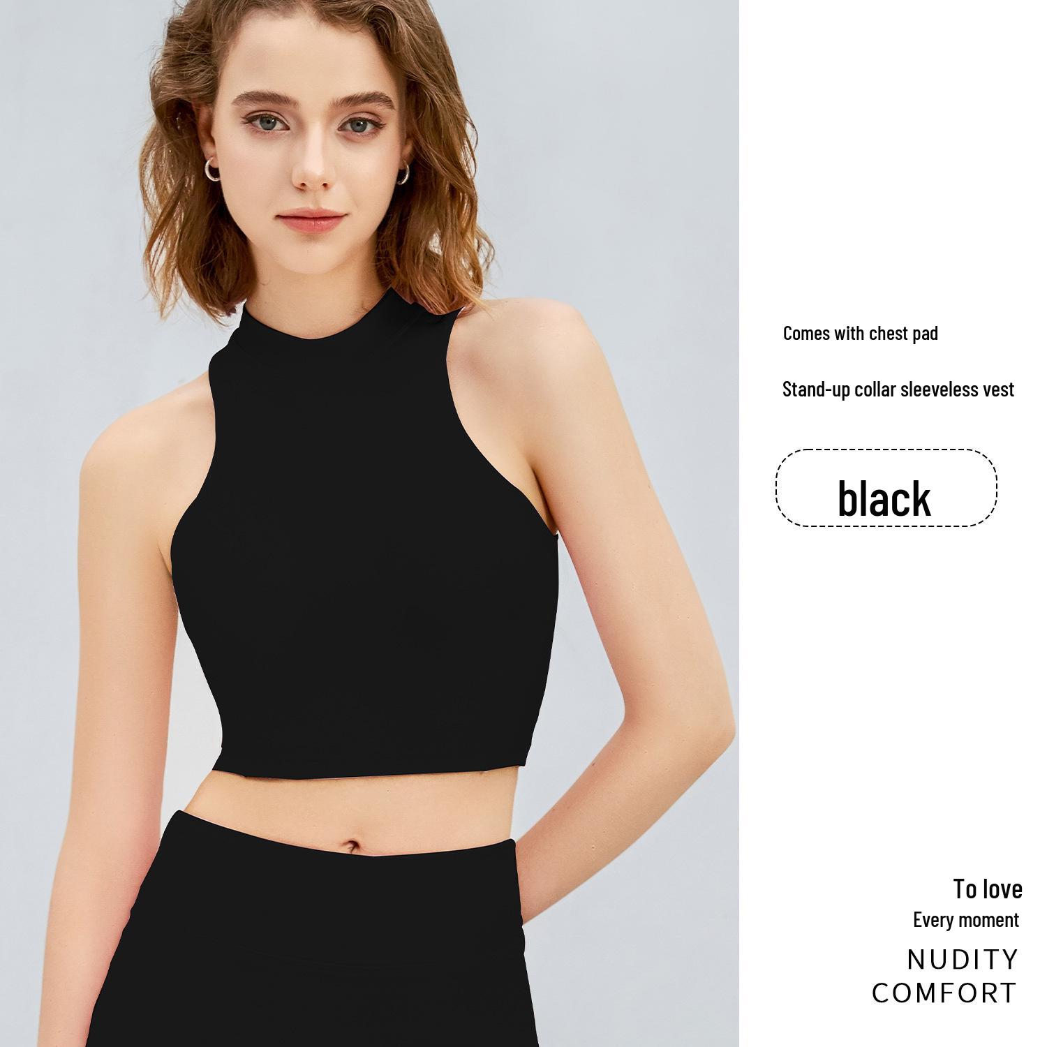 

Спортивный топ для йоги Jiu Yi Quick-Dry - Jin Nude Feel Small чёрный