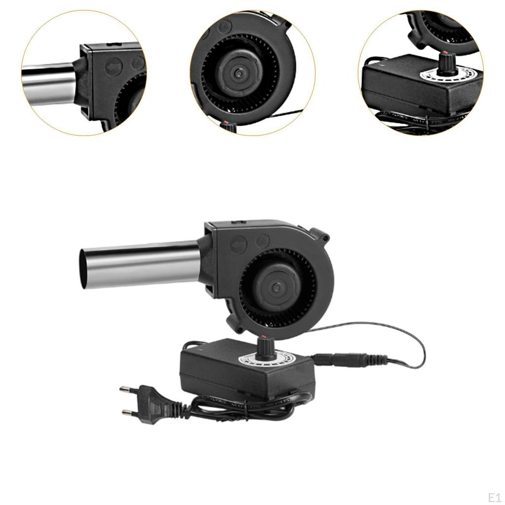 BBQ Blower Fan EU Standard 100240V for Barbecues Fire Bellow Cooking Picnic