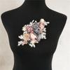 3D Simulation Flower Lace Collar Diy Handmade Sequined Lace Applique Women'S Hat Accessories