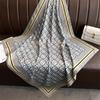 Fashion printed silk scarf twill silk high quality square scarf women's headscarf 91x91cm travel shawl autumn and winter scarf