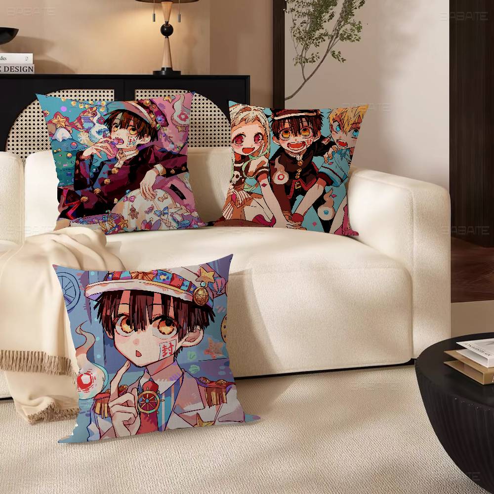 Jibaku Shounen Hanako Kun Anime Pillow Gift Home Office Decoration Bedroom Sofa Car Cushion Cover Case 45x45