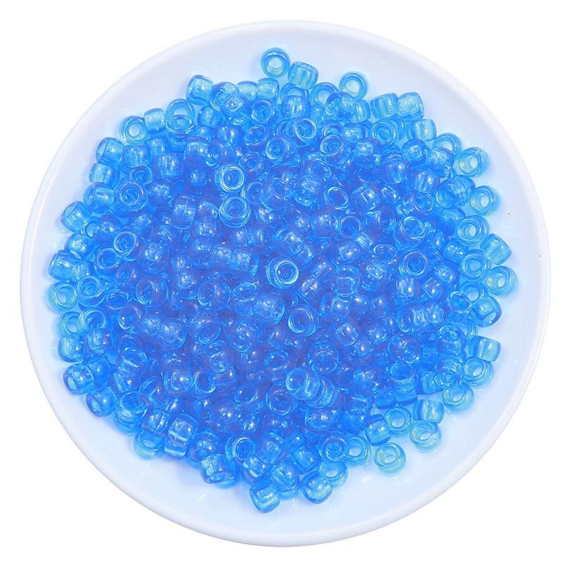 Handmade Bracelet Beads Acrylic Large Hole Barrel Beads Pony Beads Weaving Handmade Diy Bracelet Plastic Beads Jewelry Accessories Beads Loose Beads