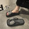 Fashion 2025 Crystal Women Slippers Flats Platform Designer Shoes Fashion Sandals Woman Casual Beach Flip Flops Cozy Sandals