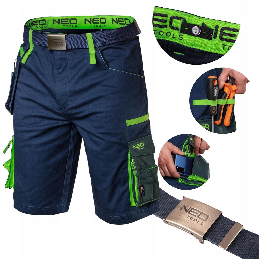 Neo 81-276 Premium Work Shorts Size + Belt 1 Pc