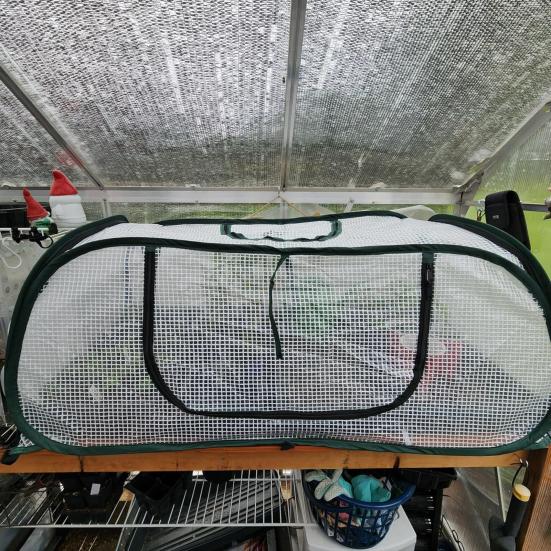 Yousheng Collapsible Plant Greenhouse Plants Pop-Up Mesh Cover with Side Window Planter Box Protector Cage for Raised Beds Fruits Vegetable Rows