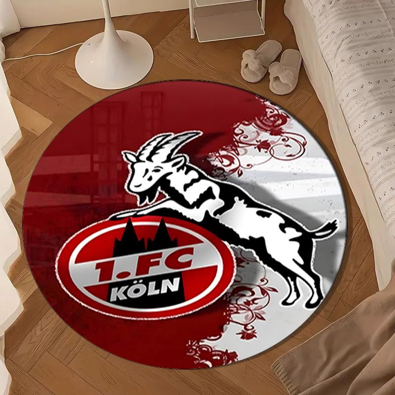 Goat Football Club Koln Round mat Home Decor, Chair rug For livingroom,Bedroom, doormat home decor Birthday Gift Christmas Gifts