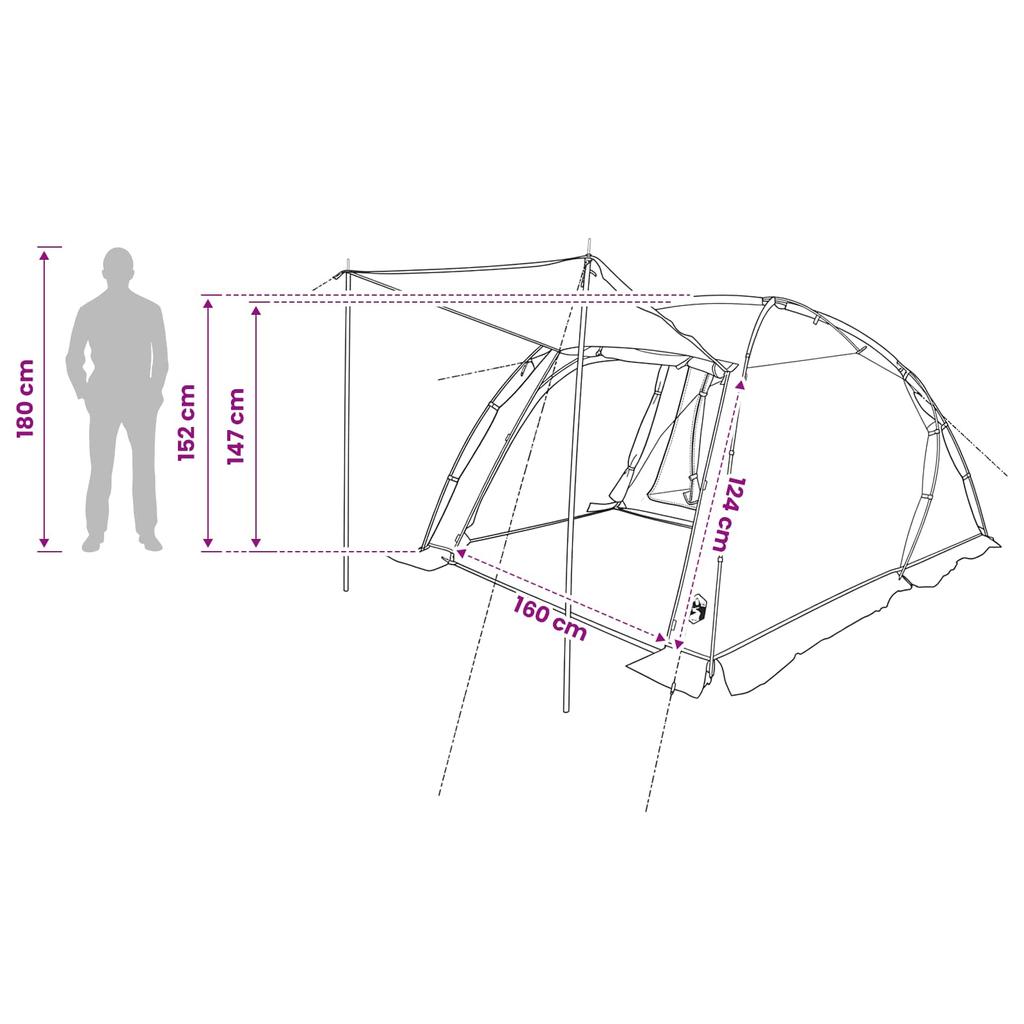 Tunnel Tent Blue 361 x 235 x 147 cm