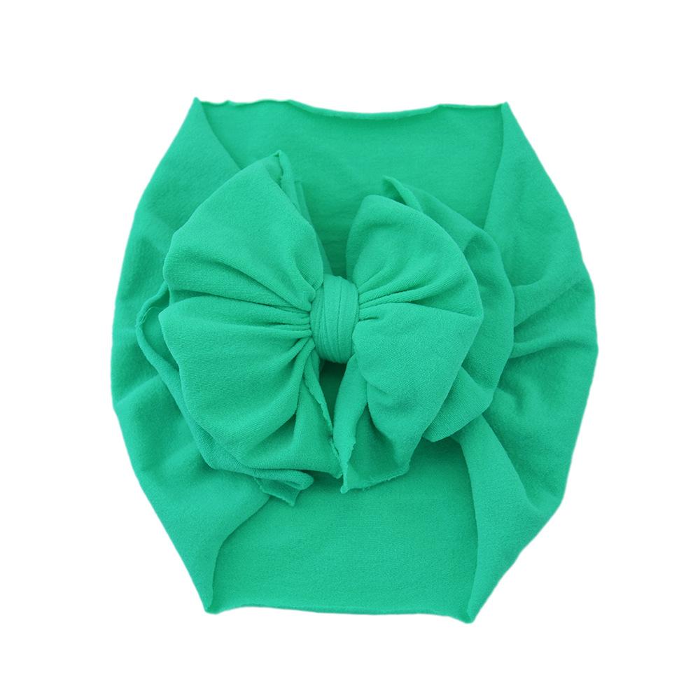 Baby Hair Accessories Nylon Big Bow Children'S Headband Super Soft Wide Headband Baby Stockings Headband