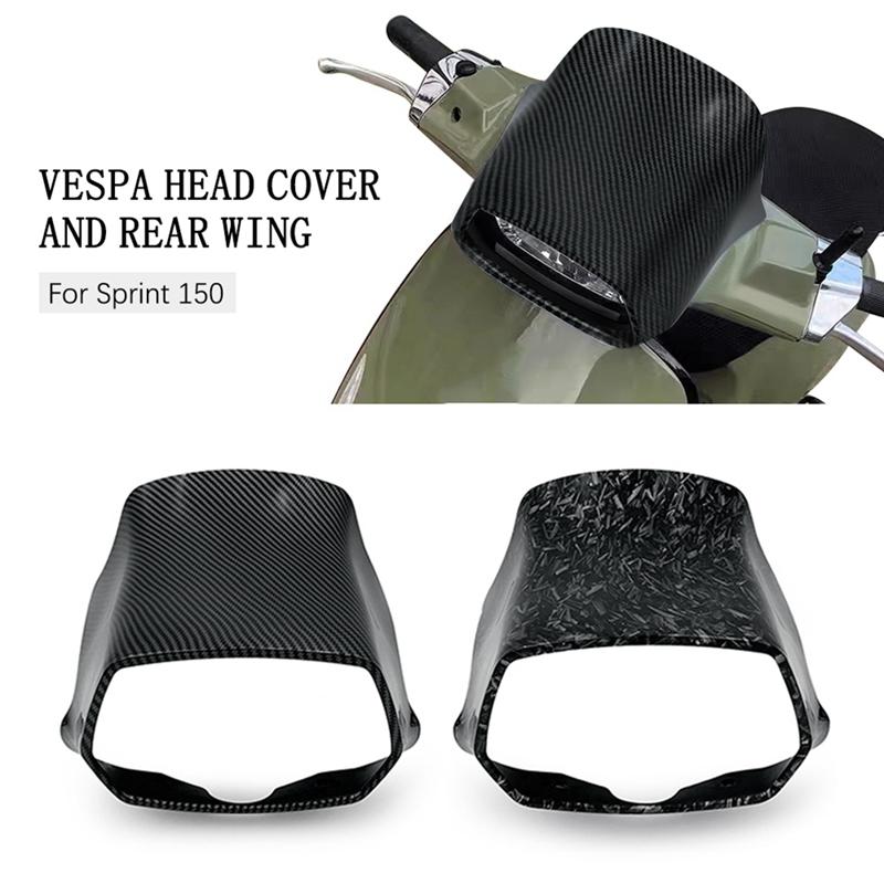 M0t-rMotorcycle Front Fairing Headlight Cover Windshield Fairing for Vespa Sprint 150 Motorcycle