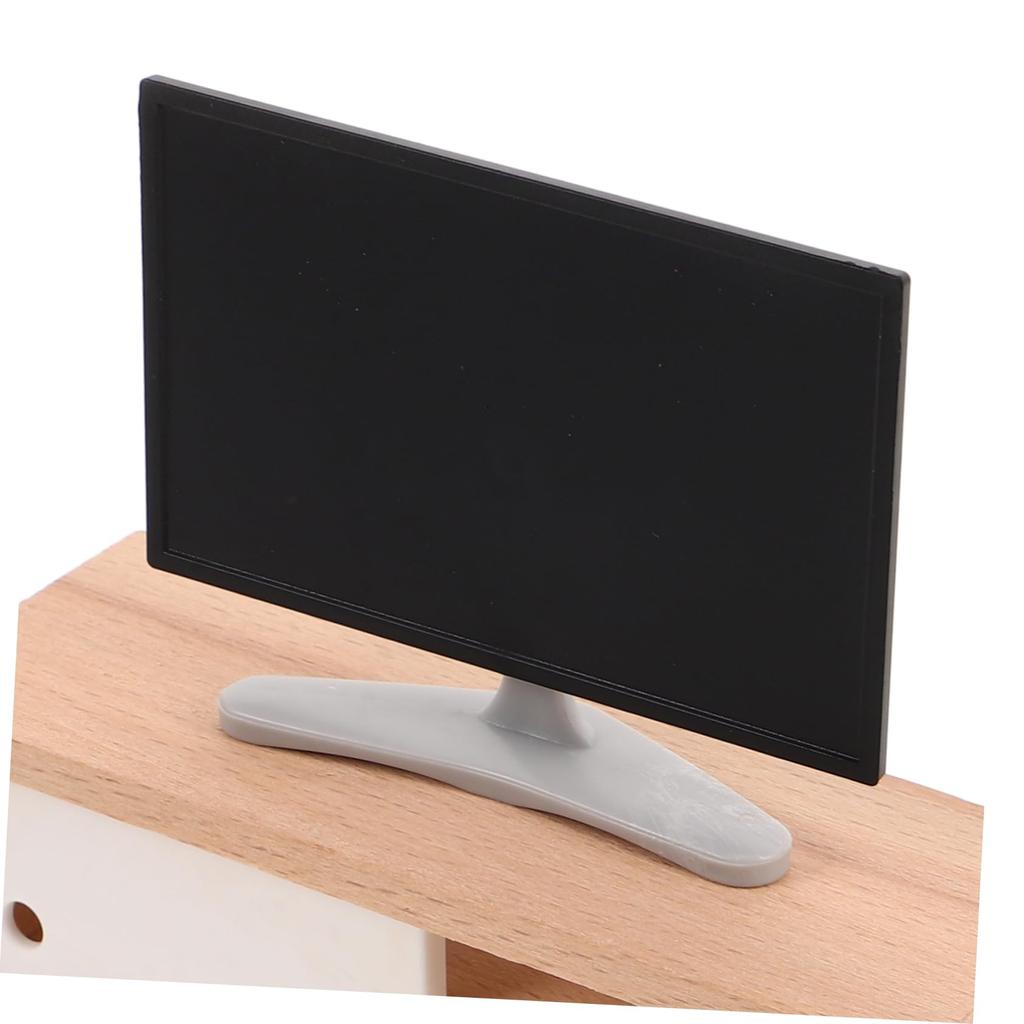 SAFIGLE Miniature TV Small Miniature Cabinet Mini TV Toy Dollhouse Furniture Living Room Decoration Pretend Play Girl Gift