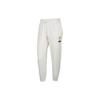 Letter Print Pattern Drawstring Cuffed Sweatpants Women Bottoms White FN0255-133