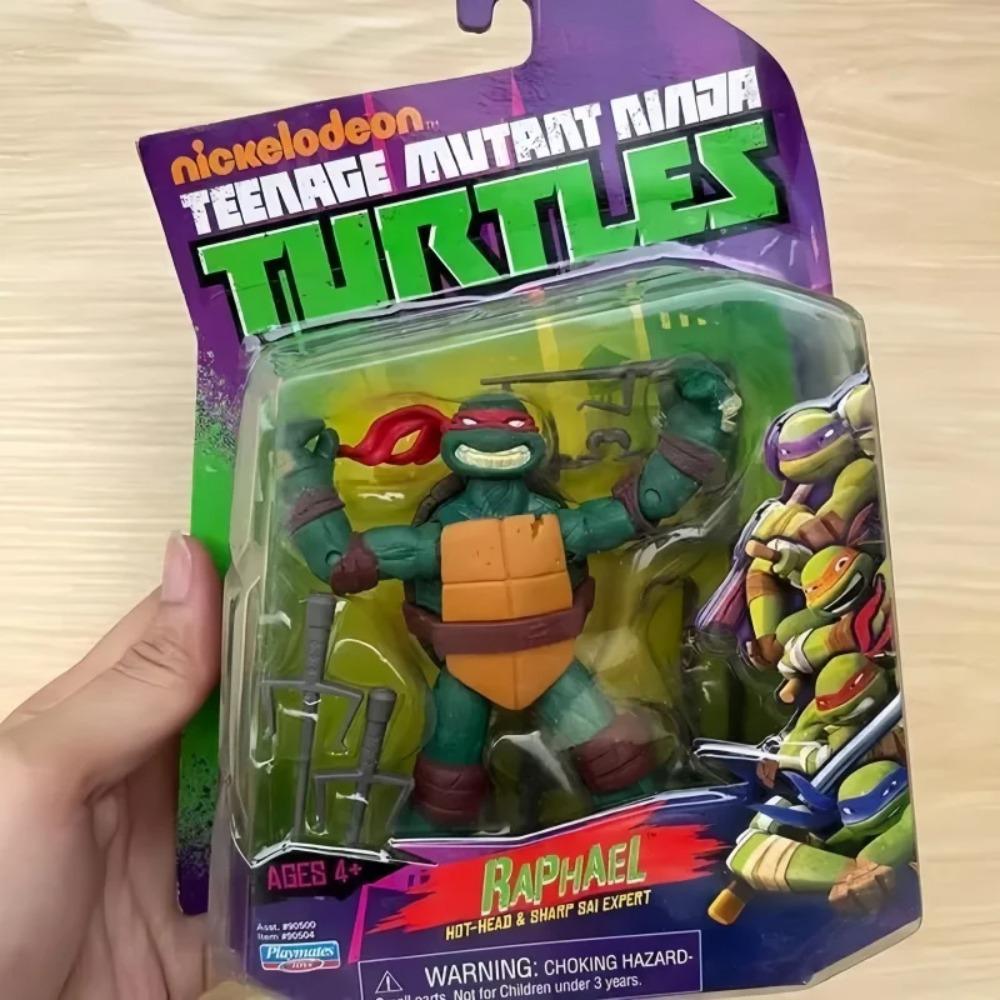 Original Playmates Teenage Mutant Ninja Turtles 2012 Movable Model Reissue Leonardo Raphael Michelangelo Donatello Action Figure