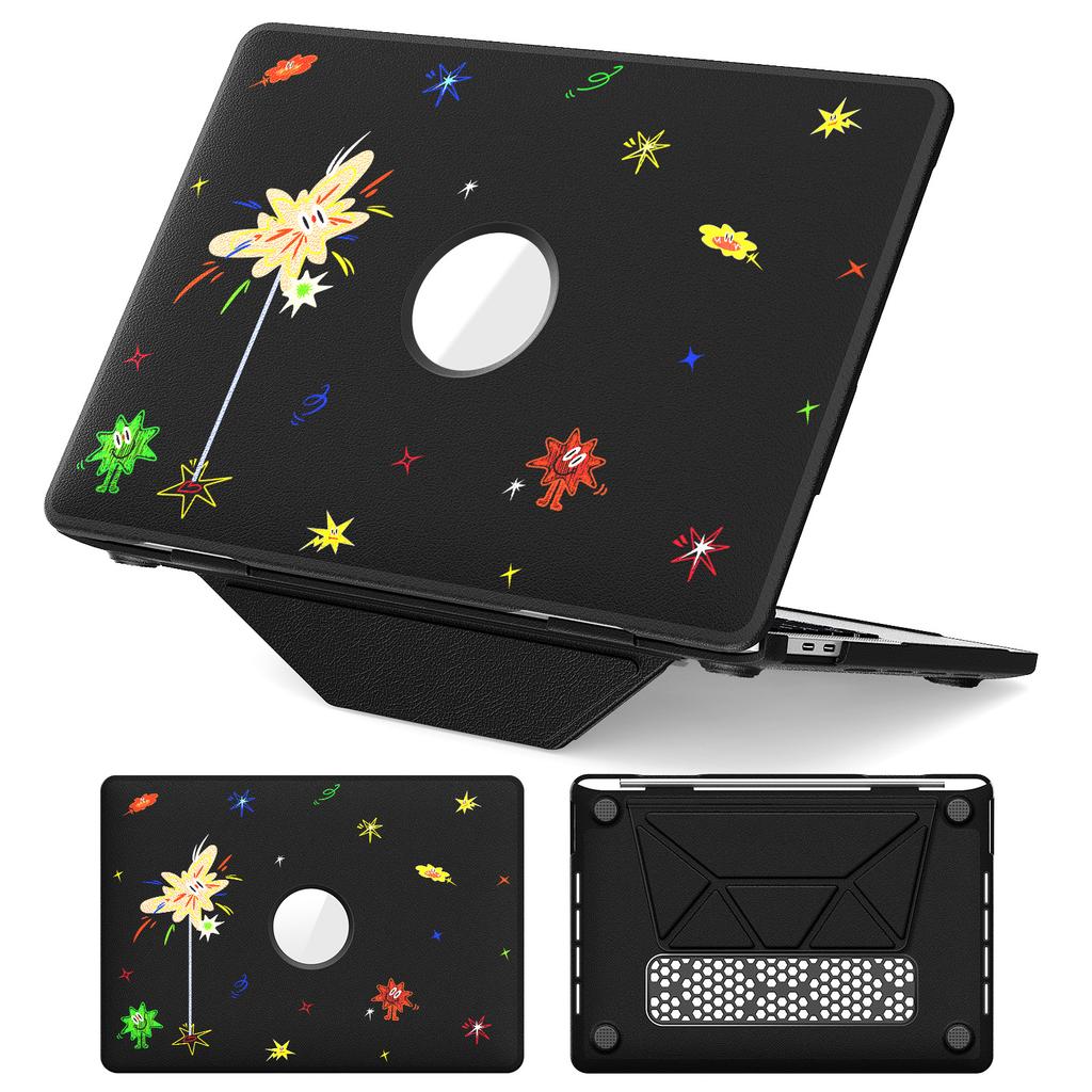 Pattern Printing Laptop Case for MacBook Pro 13 Inch (2020)/(2019)/(2018)/(2017)/(2016) Notebook Kickstand Cover
