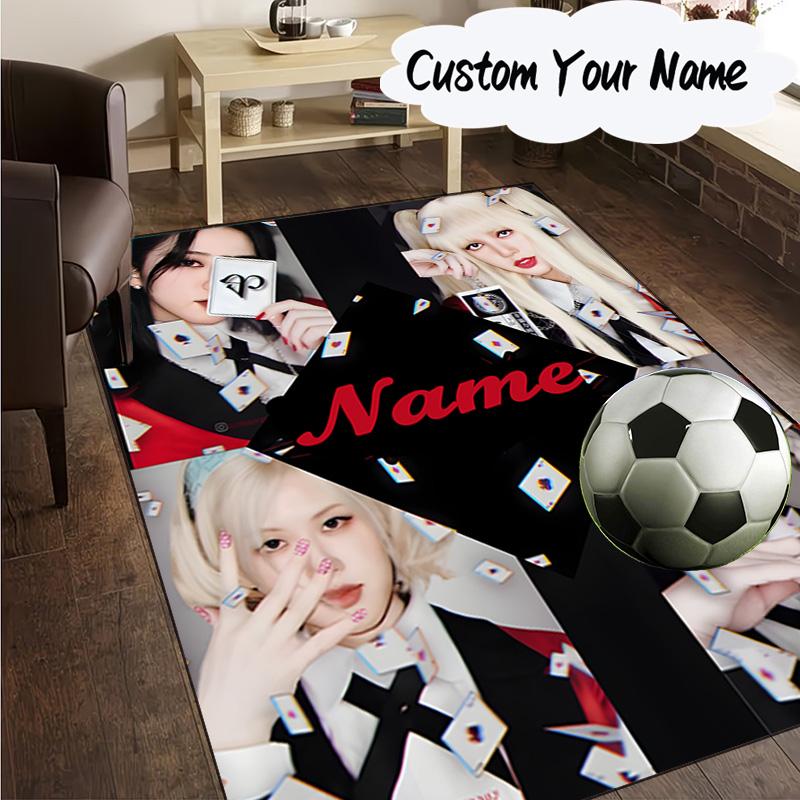 Custom Name Kpop Aesthetic Collage Carpet, Chair Rug,Area Rug for Office Bedroom Living Rooms Bedroom, Doormat Decor Christmas Fan Gifts