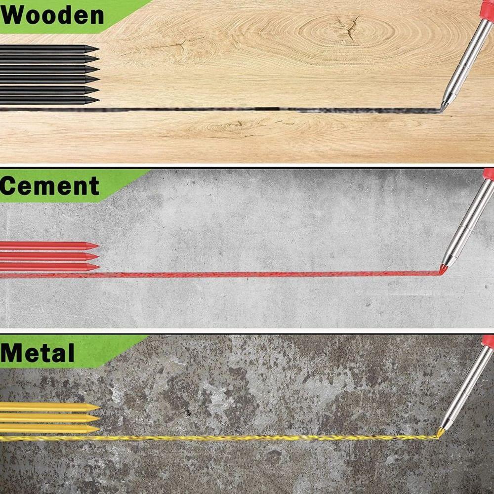 Deep Hole Marking Mechanical Pencil 2.8mm Solid Carpenter Pencil  Woodworking Construction