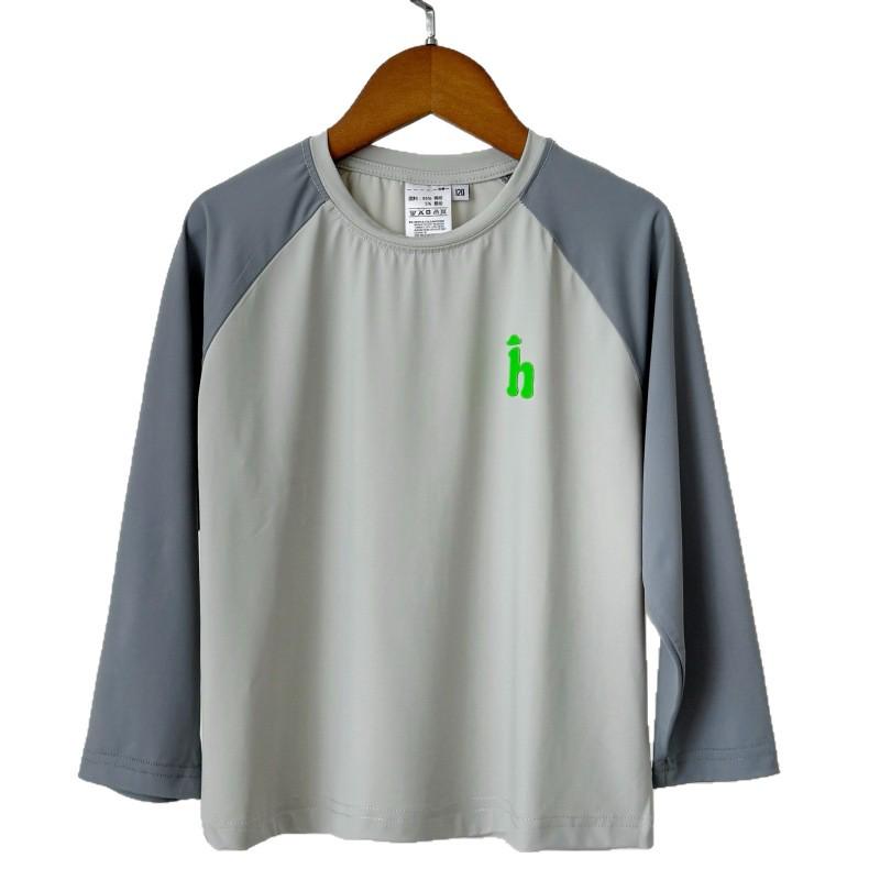 Boys' Quick-Dry Long-Sleeve T-Shirt - Stylish Spring/Autumn Wear for Medium to Large Children