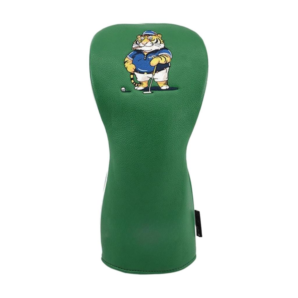 Golf Head Cover with Tiger Graphic Fashiongolf Club Textured for Golfers, Driving Range