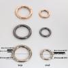 Metal Round Single Ring Buckle Hook Keychain - Bags & Luggage Accessories