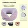 Children's U-Shaped Travel Neck Pillow for Car Seats and Airplanes - Portable and Comfortable for Long-Distance Sleeping