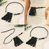 Solid Leather Color Belt Riveted Decoration Pin Closure Casual Outfits Festival