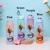 750ML Demon Slayer Cartoon Plastic Gradient Water Cup Portable Leak Proof Water Bottle Student Outdoor Sports Travel Water Cup