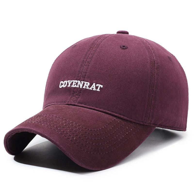 Vintage Letter Embroidered Baseball Cap Men Women Cap