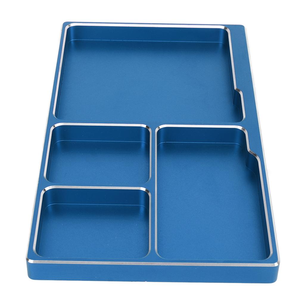 RC Screw Tray Aluminium Alloy with Magnetic Pad RC Repair Tool Screws Disk for Maintenance Outdoor