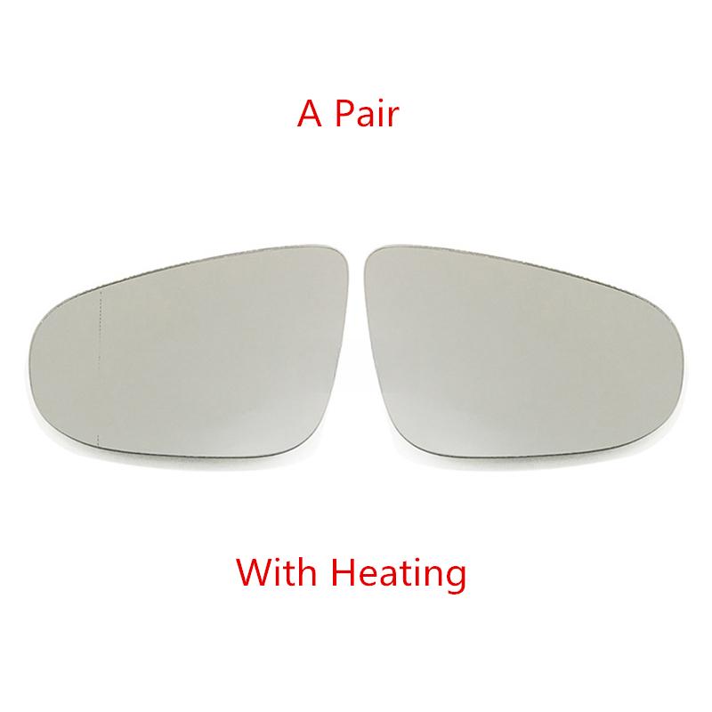 Side Mirror Glass For Volkswagen Golf 6 MK6 GTI R20 Touran 2011-2015 With Heating Rearview Mirror Lens Automotive Accessories