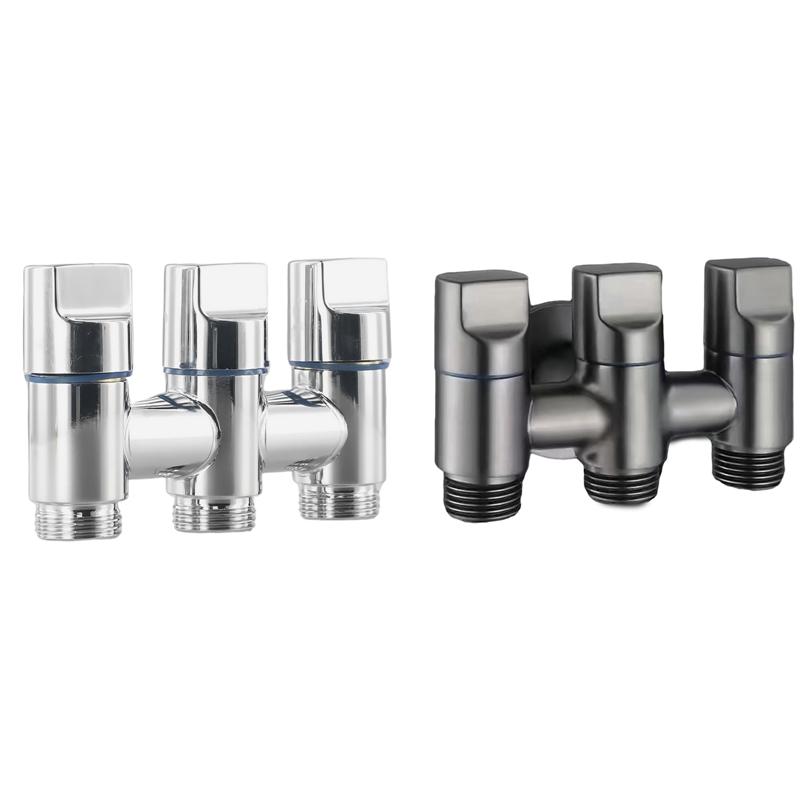 3 Way Angle Valve Improve The Functionality Of Your Home Or Commercial Spaces With The Three Way Diverter Valve Silver