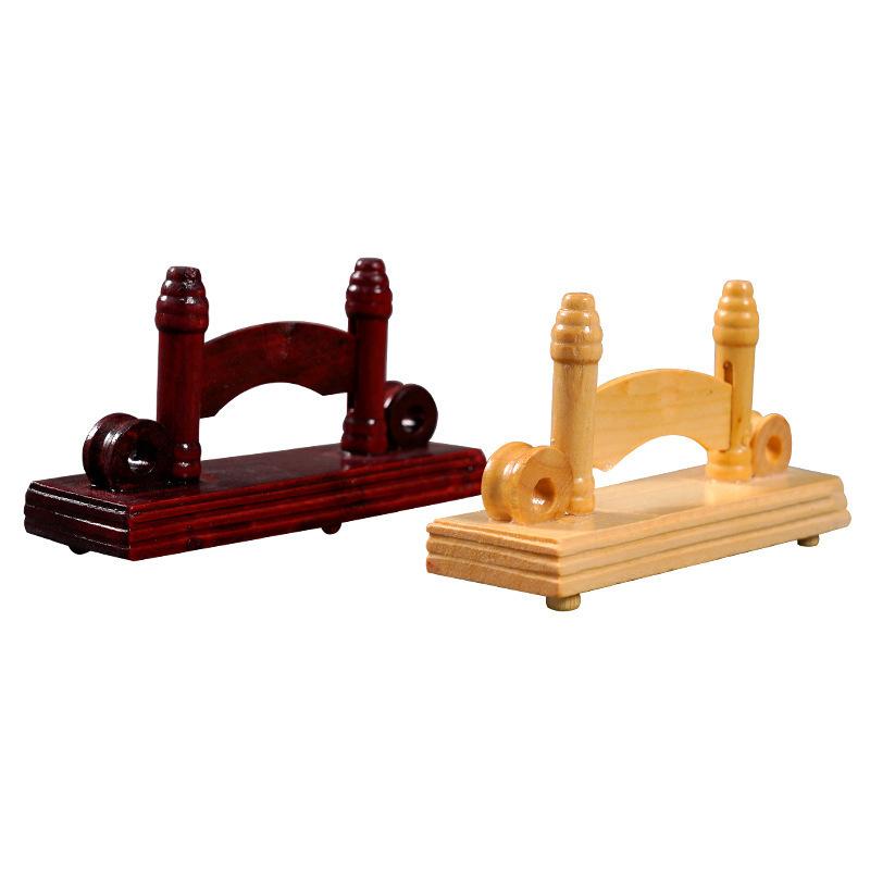 Ventaglio a Mano Pieghevole Stile Cinese Vintage Legno/Seta/Carta/Pizzo Supporto Base Espositore Portatutto Legno Robusto Decorazione Tavolo Casa Ufficio