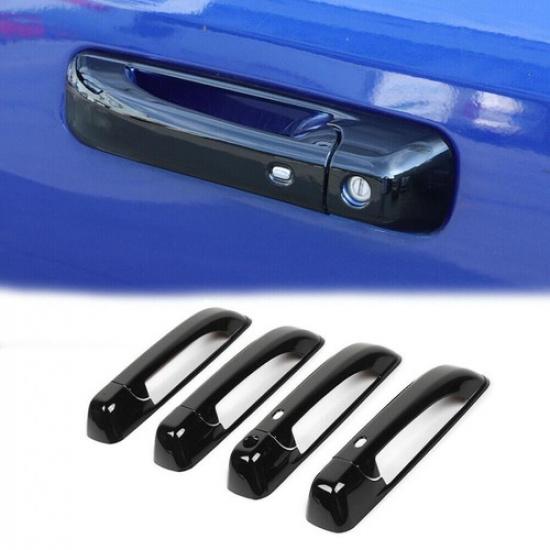 For 2010-2017 Dodge RAM 1500 ABS Gloss Black Car Door Handle Decor Cover Trim 8p